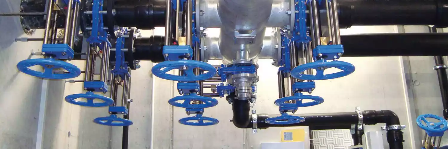 Verrohrung einer Abwasseranlage